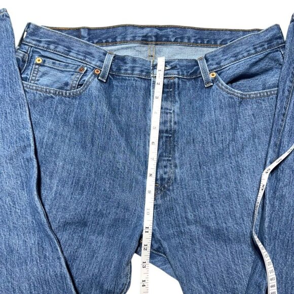 Levi's 501 Straight Cut Jeans Blue Size 36 x 29 - Picture 6 of 11